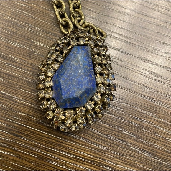 Anton Heunis Lapis and Crystal Necklace ❤️ F - Picture 1 of 6